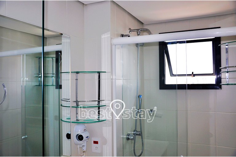 i203A- Studio Luxo, Ar Condicionado e Garagem