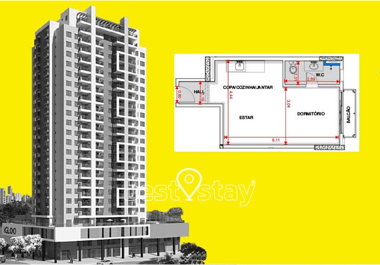i233A- Studio Joy, com Garagem