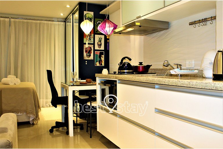 sa1314 - Varanda c/ vista da cidade e garagem