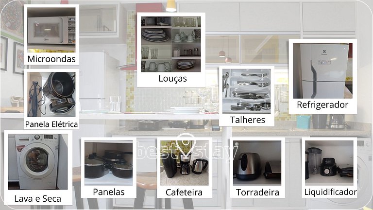 i204A- Completíssimo! Ar Condicionado e Garagem