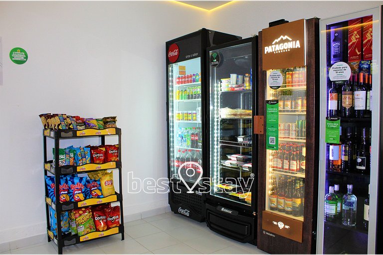 i203A- Studio Luxo, Ar Condicionado e Garagem