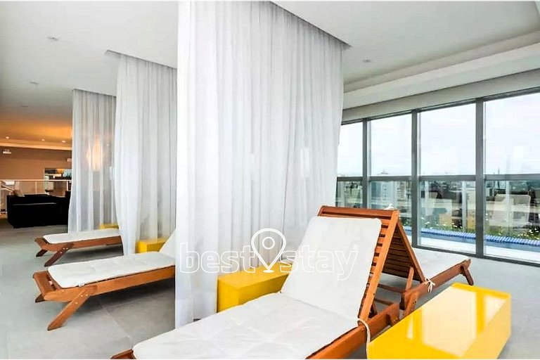 sa1314 - Varanda c/ vista da cidade e garagem