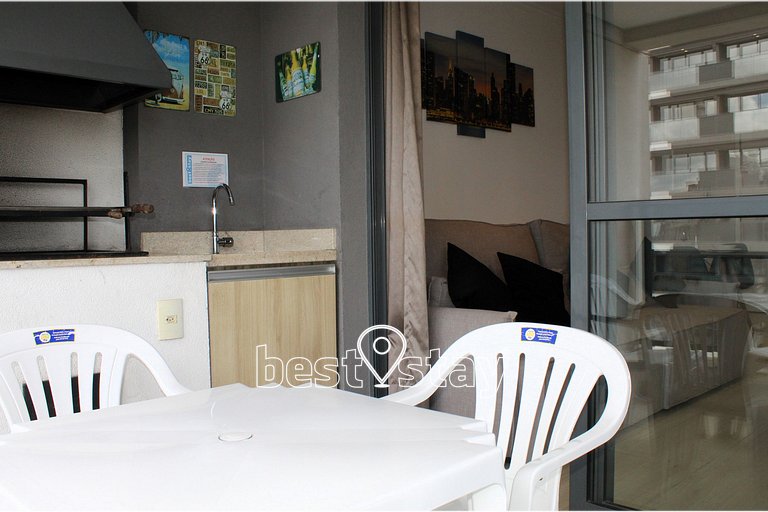 Zen- 1Quarto, Varanda/Churrasqueira, Garagem i126A