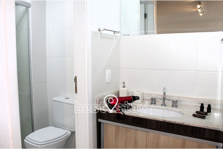 Zen- 1Quarto, Varanda/Churrasqueira, Garagem i126A