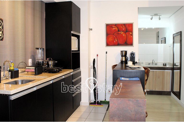Zen- 1Quarto, Varanda/Churrasqueira, Garagem i126A