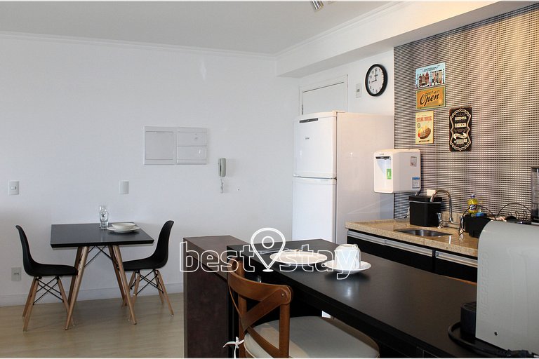 Zen- 1Quarto, Varanda/Churrasqueira, Garagem i126A