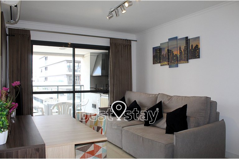 Zen- 1Quarto, Varanda/Churrasqueira, Garagem i126A