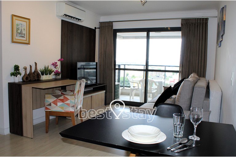 Zen- 1Quarto, Varanda/Churrasqueira, Garagem i126A