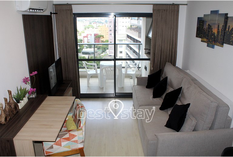 Zen- 1Quarto, Varanda/Churrasqueira, Garagem i126A