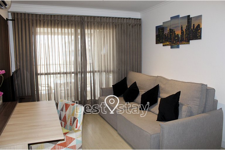 Zen- 1Quarto, Varanda/Churrasqueira, Garagem i126A