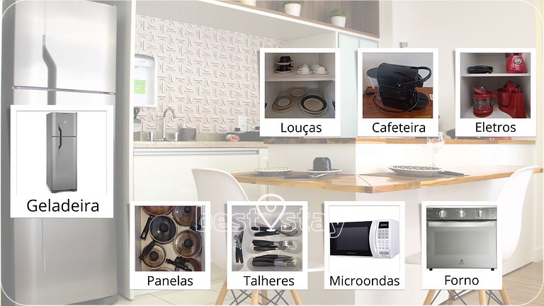 Zen- Ar condicionado, Churrasqueira e Garagem i91B