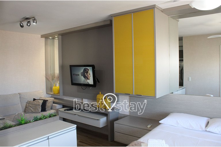 i164A - Studio, Condomínio Clube, Garagem Gratuita