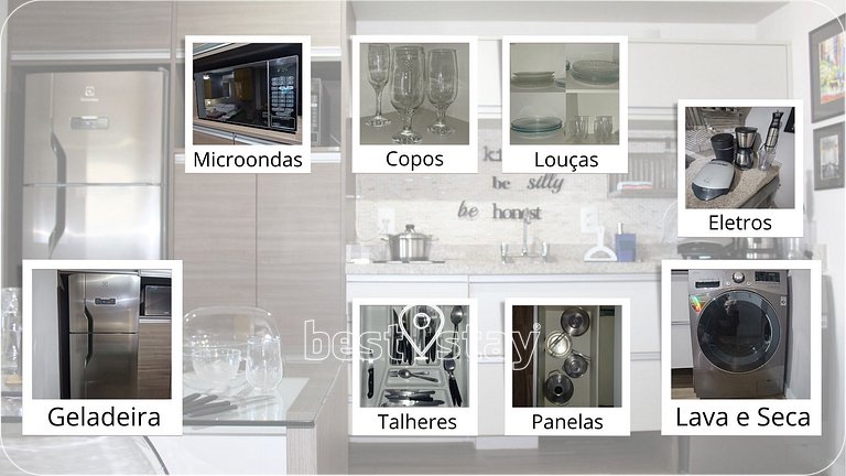 i164A - Studio, Condomínio Clube, Garagem Gratuita