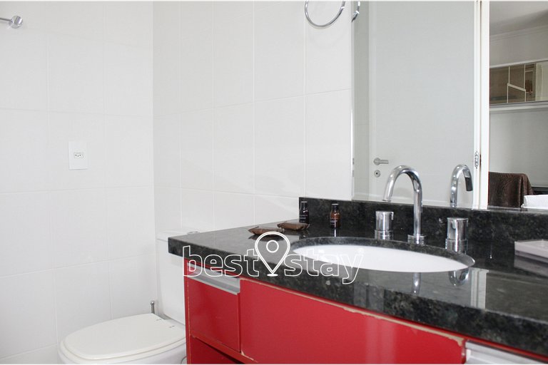 i203A- Studio Luxo, Ar Condicionado e Garagem