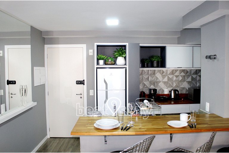 i052A- Lindo apartamento, Garagem e Churrasqueira
