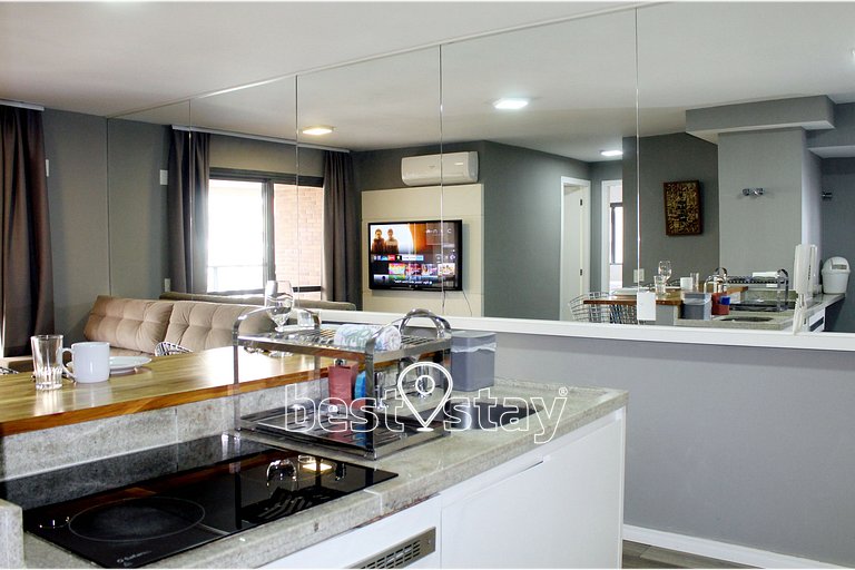 i052A- Lindo apartamento, Garagem e Churrasqueira