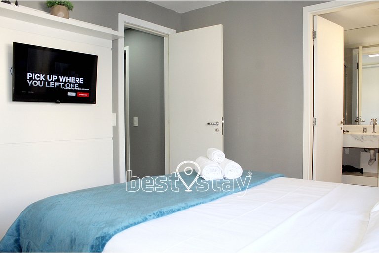 i052A- Lindo apartamento, Garagem e Churrasqueira