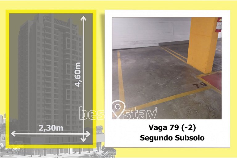 ZEN -1 quarto, churrasqueira, vaga de garagem 131B