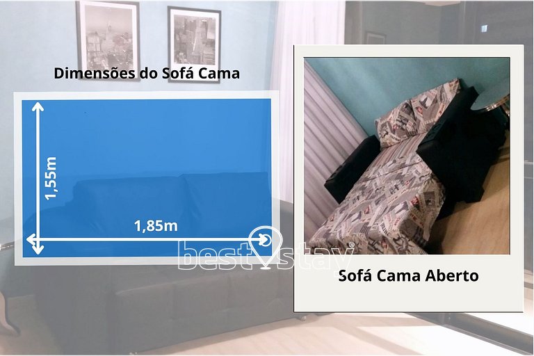 v077A- VEJA! Varanda, Ar Condicionado e Garagem