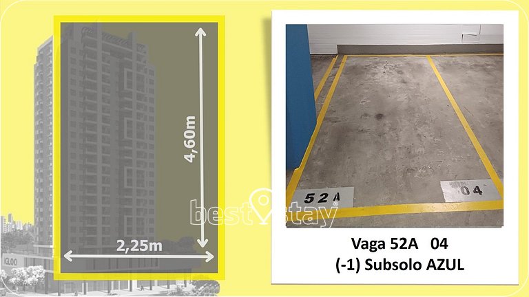 i052A- Lindo apartamento, Garagem e Churrasqueira