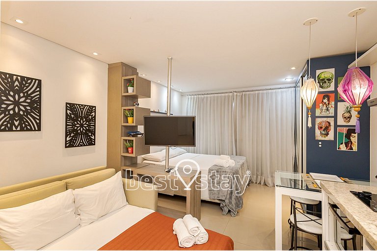 sa1314 - Aconchegante e com a vista da cidade