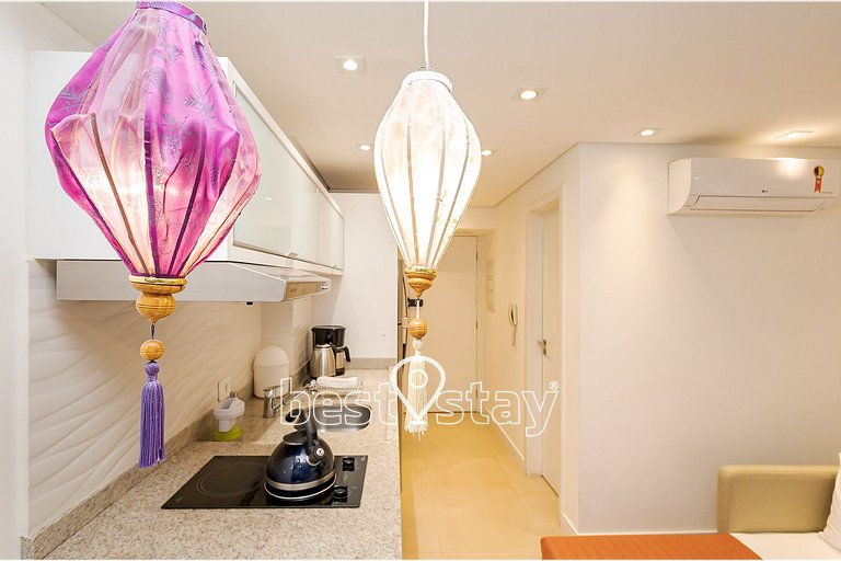 sa1314 - Aconchegante e com a vista da cidade