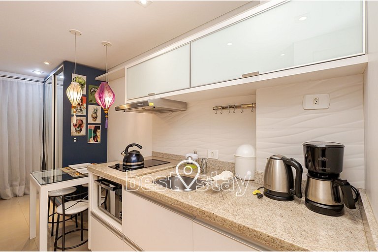 sa1314 - Aconchegante e com a vista da cidade