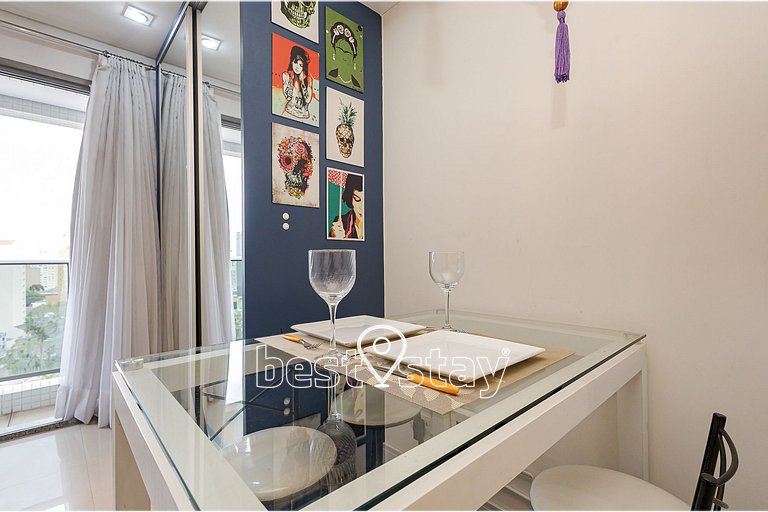 sa1314 - Aconchegante e com a vista da cidade