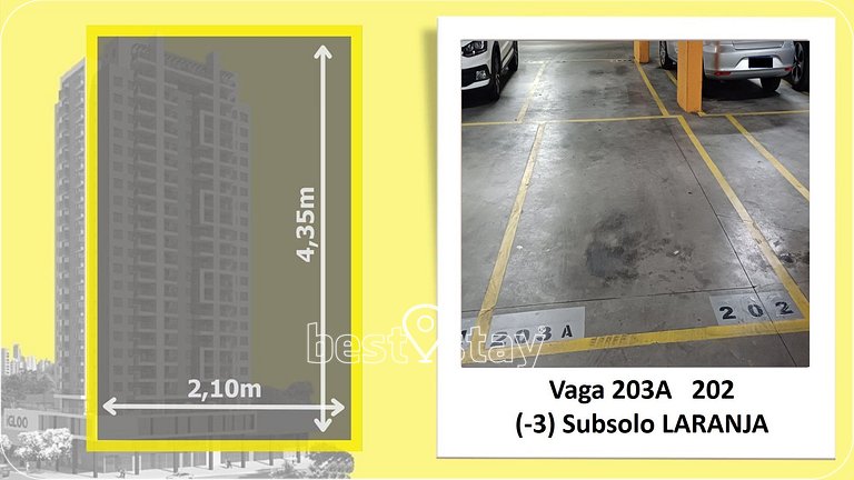 i203A - Condomínio Clube, garagem, vista da cidade
