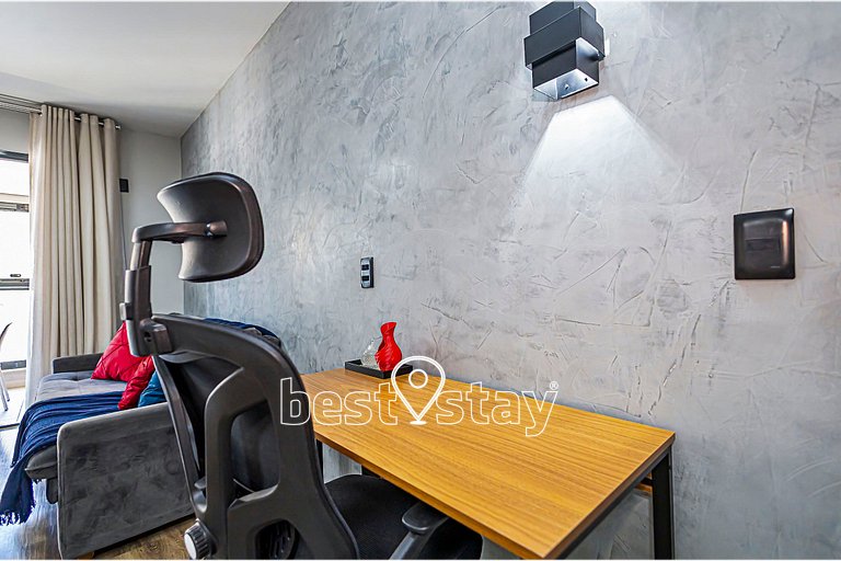 ZEN -1 quarto, churrasqueira, vaga de garagem 131B