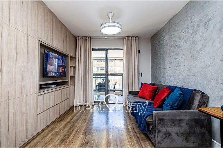 ZEN -1 quarto, churrasqueira, vaga de garagem 131B