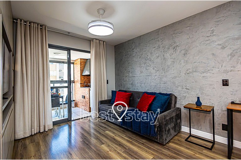 ZEN -1 quarto, churrasqueira, vaga de garagem 131B