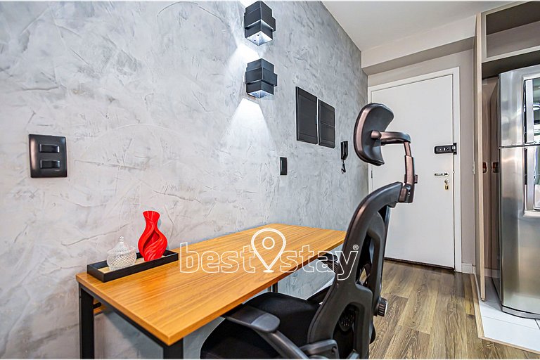 ZEN -1 quarto, churrasqueira, vaga de garagem 131B