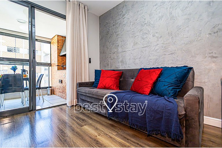 ZEN -1 quarto, churrasqueira, vaga de garagem 131B