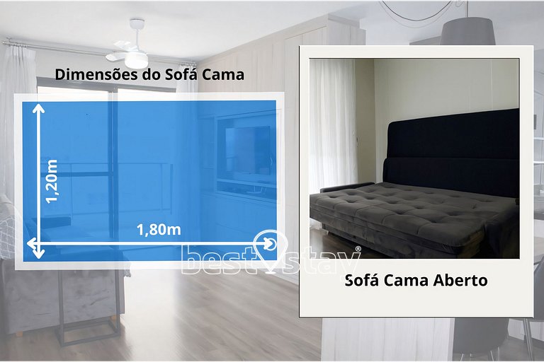 ZEN -1 quarto, churrasqueira, vaga de garagem 131B