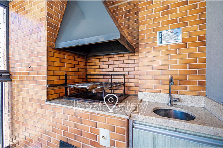 ZEN -1 quarto, churrasqueira, vaga de garagem 131B