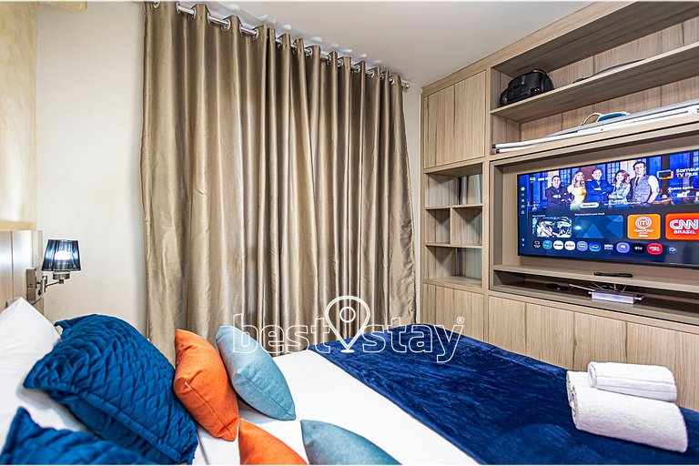 ZEN -1 quarto, churrasqueira, vaga de garagem 131B
