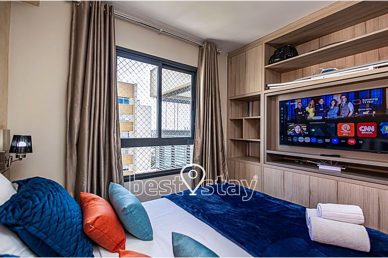 ZEN -1 quarto, churrasqueira, vaga de garagem 131B