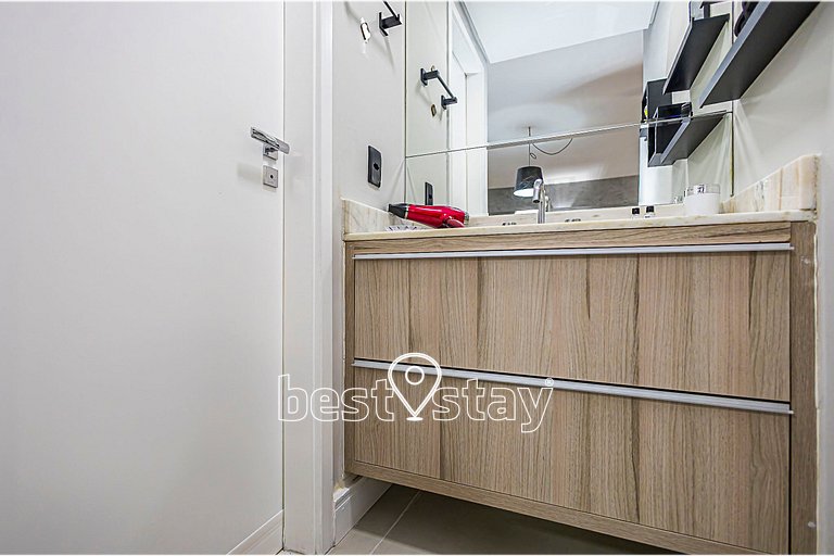 ZEN -1 quarto, churrasqueira, vaga de garagem 131B