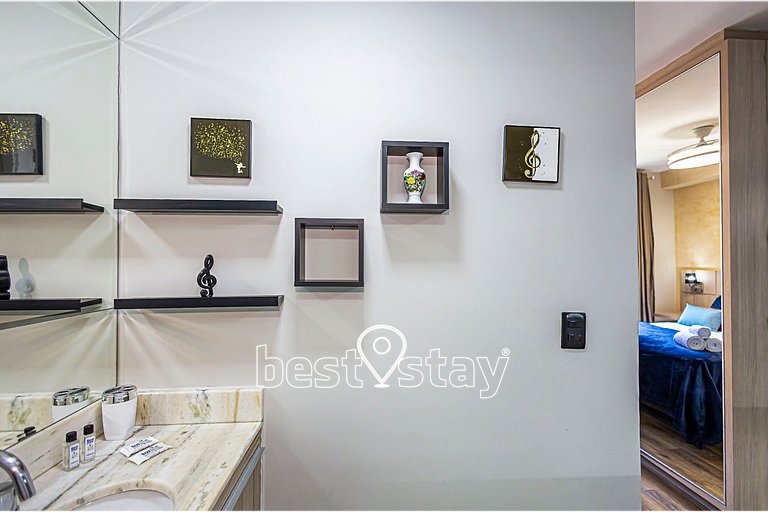 ZEN -1 quarto, churrasqueira, vaga de garagem 131B